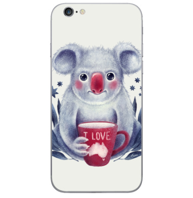Милый коала с кружкой «I LOVE Австралия» - Виниловые наклейки на iPhone 6, 6s - купить в Москве, страница 38