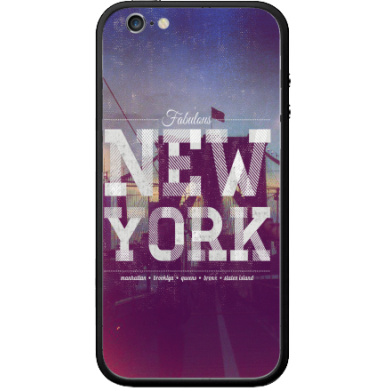 New York - Виниловые наклейки на Бампер на iPhone 6 - купить в Москве