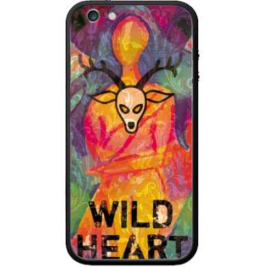 Яркий арт-постер «Wild Heart» с маской оленя - Виниловые наклейки на Бампер на iPhone 6 - купить в Москве, страница 10