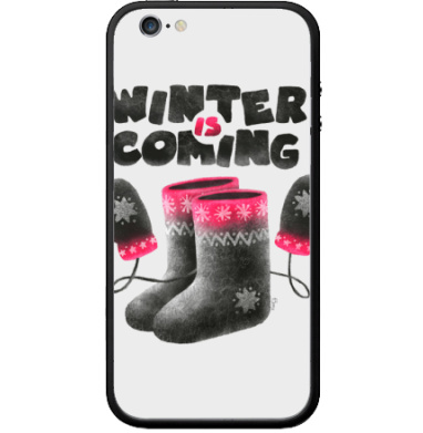Зимняя уютная пара: валенки и варежки «Winter Is Coming» - Виниловые наклейки на Бампер на iPhone 6 - купить в Москве, страница 6