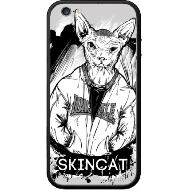 Сфинкс в куртке Лонсдейл с надписью SKINCAT - Виниловые наклейки на Бампер на iPhone 6 - купить в Москве, страница 15