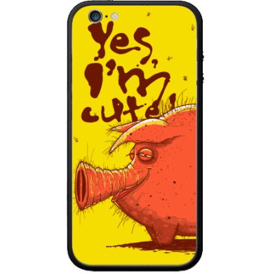 Ироничная и самоуверенная свинья милая Yes Im Cute - Виниловые наклейки на Бампер на iPhone 6 - купить в Москве, страница 16