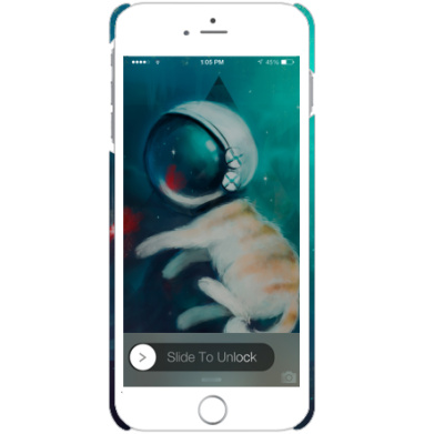 Кот в скафандре в космосе с красной рыбкой - Чехол матовый для iPhone 6 plus купить, страница 20