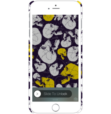 Узор из черепов в жёлто-белых тонах - Чехол матовый для iPhone 6 plus купить, страница 15