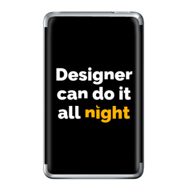Футболка с принтом «Designer can do it all night» - Виниловые наклейки на iPod Classic, страница 10