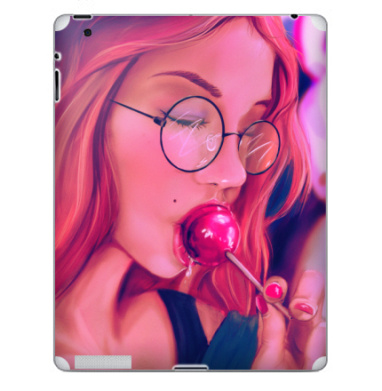 Женщина с розовыми волосами и красным леденцом - Наклейки на iPad, страница 22