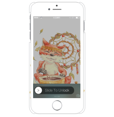 Лис-целитель с ритуальной чашей и ловцом снов - Чехол матовый для iPhone 6, 6S купить, страница 4