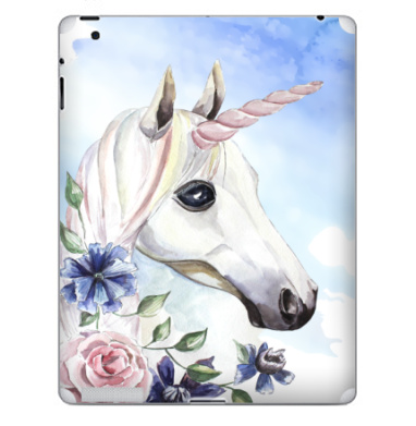 Нежный единорог с цветочной гривой - Наклейки на iPad, страница 21