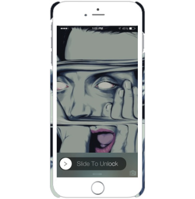 Искаженное лицо в потустороннем сиянии - Чехол матовый для iPhone 6 plus купить, страница 2