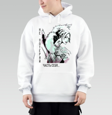 Белая ворона символ внутренней борьбы часть себя, Толстовка Mjhigh, утепленная