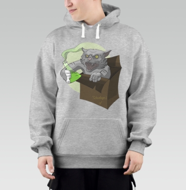 Shredingers cat free / Свободу коту Шрёдингера, Толстовка Mjhigh–Mel, утепленная