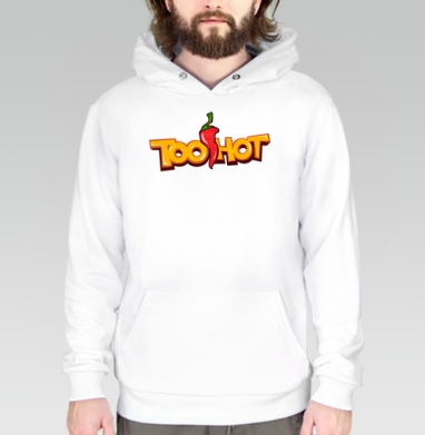TooHot / СлишкомГорячо, Толстовка белая Regular, утепленная