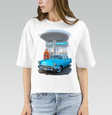 Chevrolet Bel Air / Шевроле Бел Эйр, Футболка женская оверсайз Mido