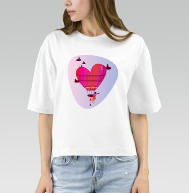 Looking for love... / В поисках любви..., Футболка женская оверсайз Mido