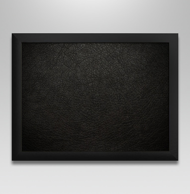 Фотография футболки Deep dark leather pattern surface / Глубокая темная черная кожаная текстура.