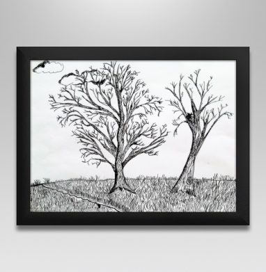 Two trees / Два дерева - Магазин футболок freakytanart - Дизайнерские принты