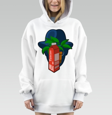 Красное Молоко Растение Шляпа Тосканское, Hoodie Mjhigh Dig, оверсайз, утепленная