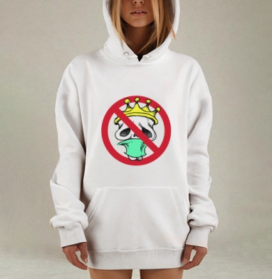 Запрет Короны Черепа с Маской на Лице, Hoodie Mjhigh Dig, оверсайз, утепленная