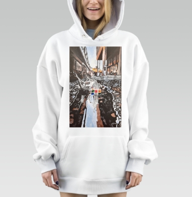 Жизнь как кубик Рубика навстречу новым вызовам, Hoodie Mjhigh Dig, оверсайз, утепленная