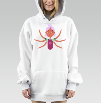 Инопланетная Милая Девочка с Много рук, Hoodie Mjhigh Dig, оверсайз, утепленная