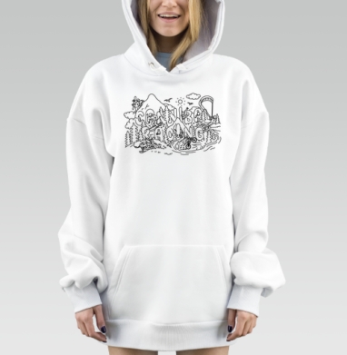 Активный отдых каннибал рейсинг, Hoodie Mjhigh Dig, оверсайз, утепленная