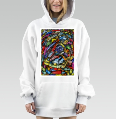 Автомобили, Hoodie Mjhigh Dig, оверсайз, утепленная
