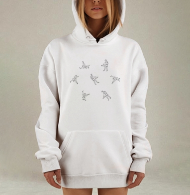 Бумажные войны, Hoodie Mjhigh Dig, оверсайз, утепленная
