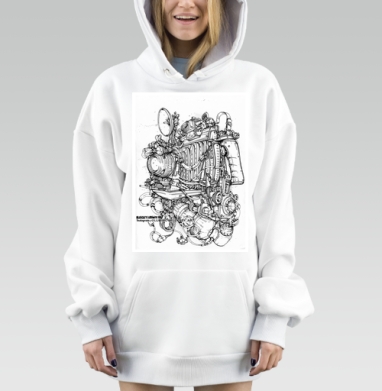 Фотоаппарат, Hoodie Mjhigh Dig, оверсайз, утепленная