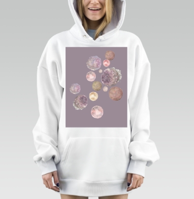 Космос и магия, Hoodie Mjhigh Dig, оверсайз, утепленная