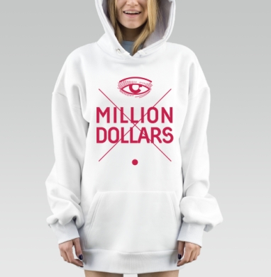 Миллион долларов, Hoodie Mjhigh Dig, оверсайз, утепленная