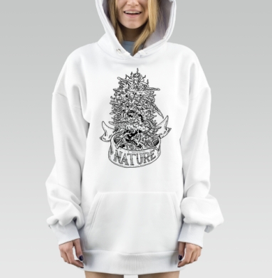 НЭЙЧА, Hoodie Mjhigh Dig, оверсайз, утепленная