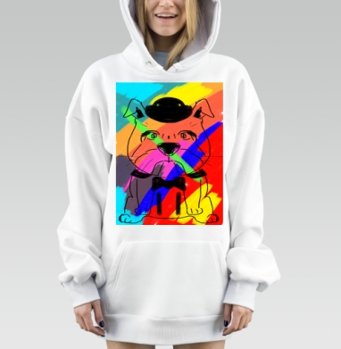 Шерлок Дог, Hoodie Mjhigh Dig, оверсайз, утепленная
