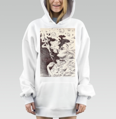 Выдох, Hoodie Mjhigh Dig, оверсайз, утепленная