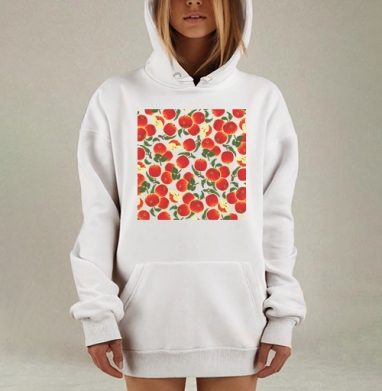 Яблочки душистые, Hoodie Mjhigh Dig, оверсайз, утепленная