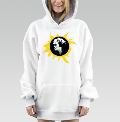 Цой в стиле лоу-поли, Hoodie Mjhigh Dig, оверсайз, утепленная