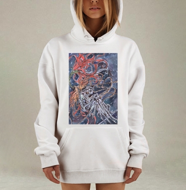 Метаморфоза, Hoodie Mjhigh Dig, оверсайз, утепленная