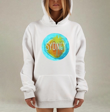 На ракете в Сидней, Hoodie Mjhigh Dig, оверсайз, утепленная