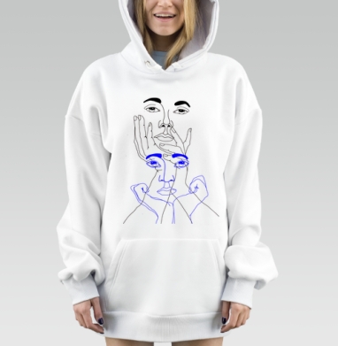 Я слежу за тобой, Hoodie Mjhigh Dig, оверсайз, утепленная
