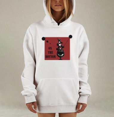 На дне бокала: глубокий смысл и ирония, Hoodie Mjhigh Dig, оверсайз, утепленная