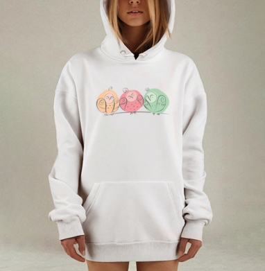 ПтЫчки, Hoodie Mjhigh Dig, оверсайз, утепленная