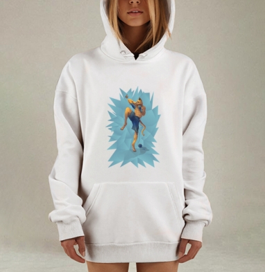Спортивный кот, Hoodie Mjhigh Dig, оверсайз, утепленная