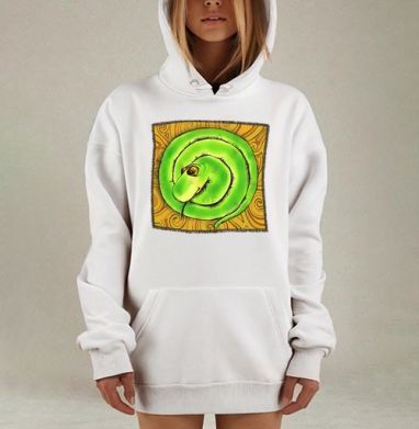 Удав, Hoodie Mjhigh Dig, оверсайз, утепленная