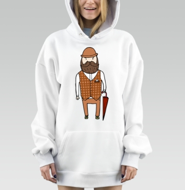 Английский джентльмен, Hoodie Mjhigh Dig, оверсайз, утепленная