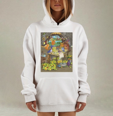 Мир белок, Hoodie Mjhigh Dig, оверсайз, утепленная
