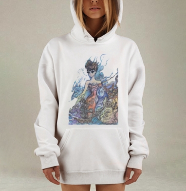 Опять морские, Hoodie Mjhigh Dig, оверсайз, утепленная