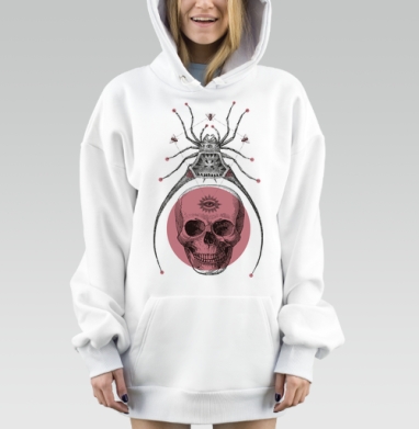 арахнид, Hoodie Mjhigh Dig, оверсайз, утепленная