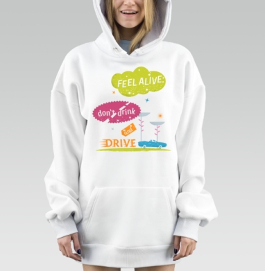 Мотивирующая Надпись Не Пей и Води, Hoodie Mjhigh Dig, оверсайз, утепленная