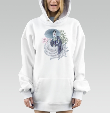 Кицунэ, Hoodie Mjhigh Dig, оверсайз, утепленная