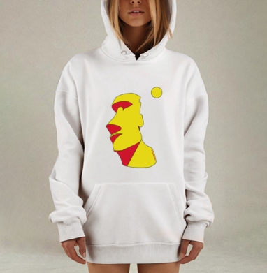 Моаи, Hoodie Mjhigh Dig, оверсайз, утепленная