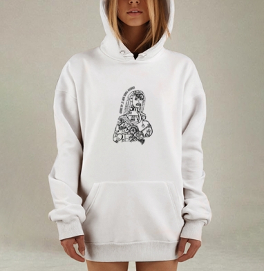 Динамичный бег по зимней дороге, Hoodie Mjhigh Dig, оверсайз, утепленная